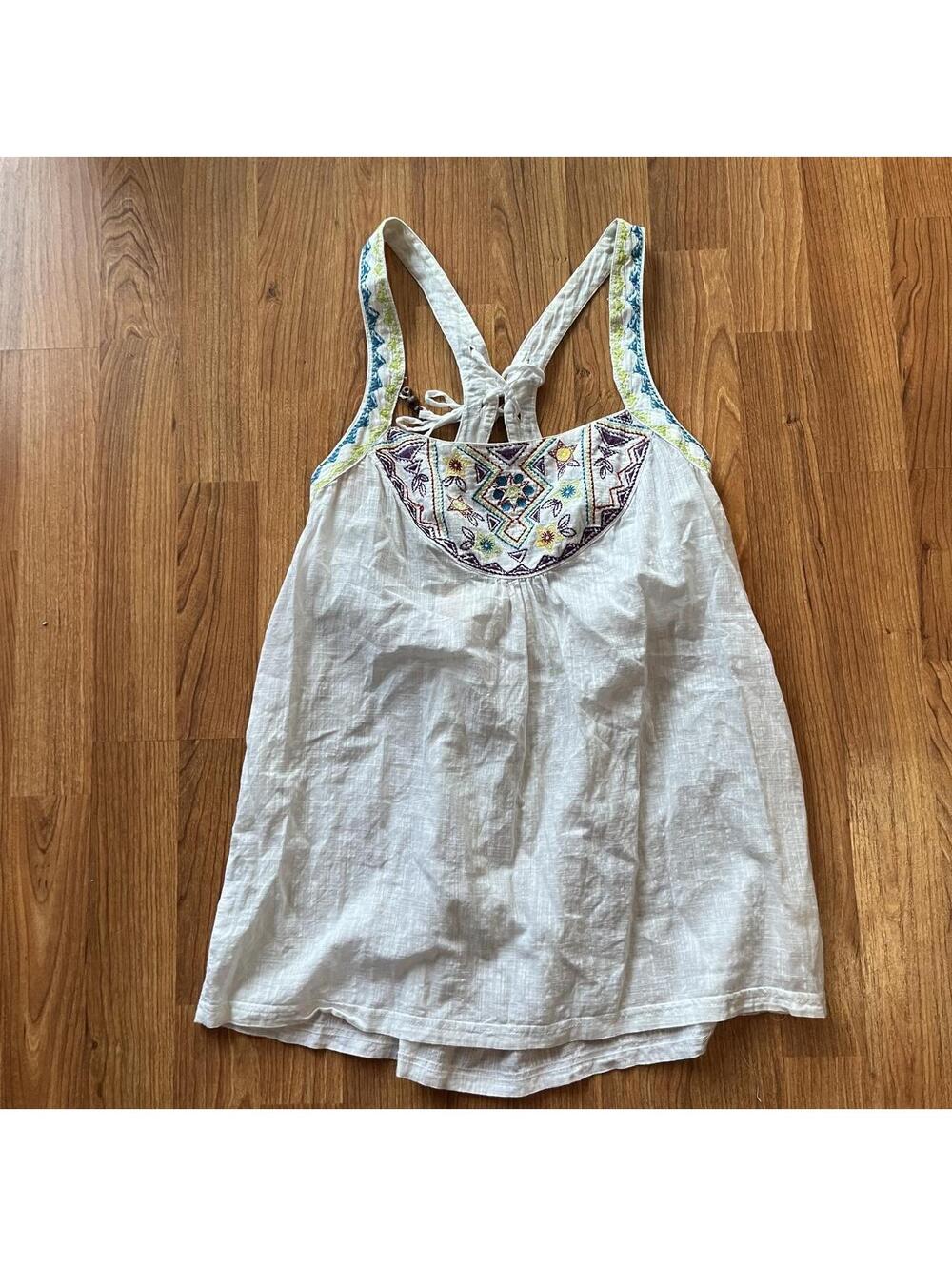 Vintage Y2K beach Roxy babydoll top | size M